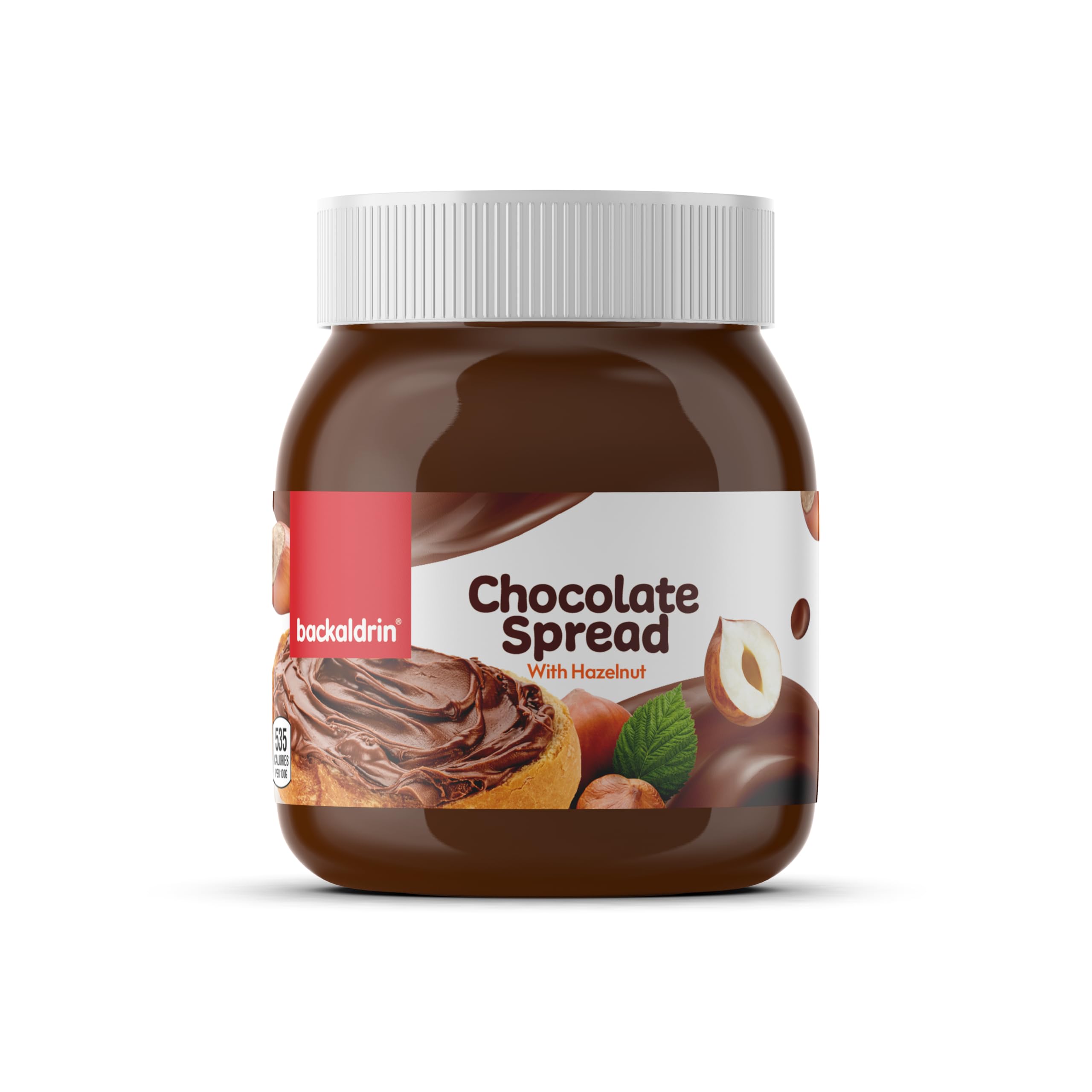 Hazelnut Chocolate Spread - Premium Creamy Cocoa & Nut Butter for Toast, Bagels, Waffles & Dessert Baking - Rich Chocolate Hazelnut Flavor - 12.35 oz Jar