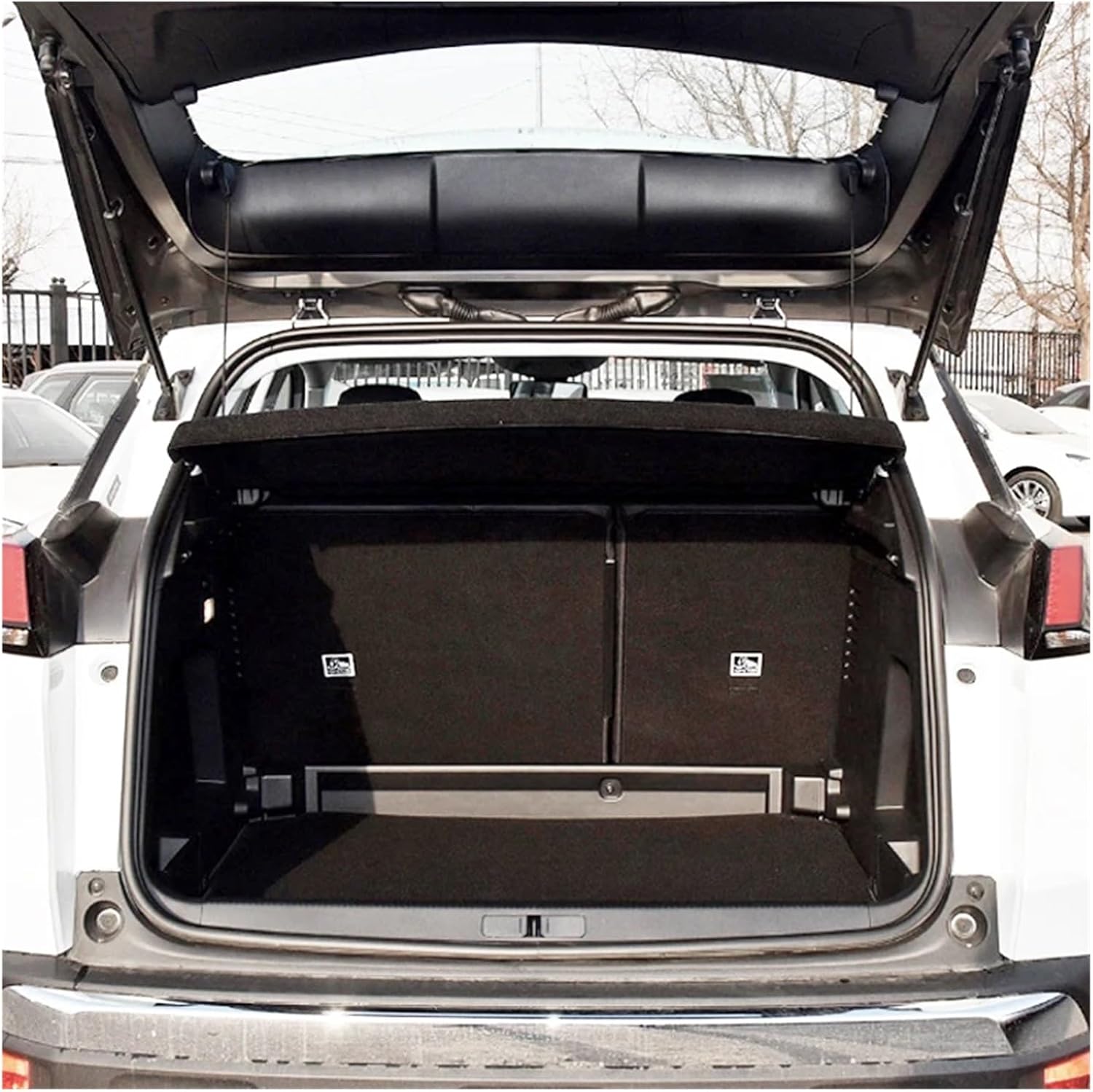 Trunk Cargo Cover Parcel Rack Anti-Peeping Auto Interior Accessories Compatible with Peugeot 4008 Not-Retractable