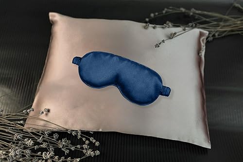 Miniatura 5 de ZEDY Máscara para dormir 100% seda, antifaz para dormir para mujeres y hombres, 0.866 in, de seda de morera, de lujo, suave, cero presión, para