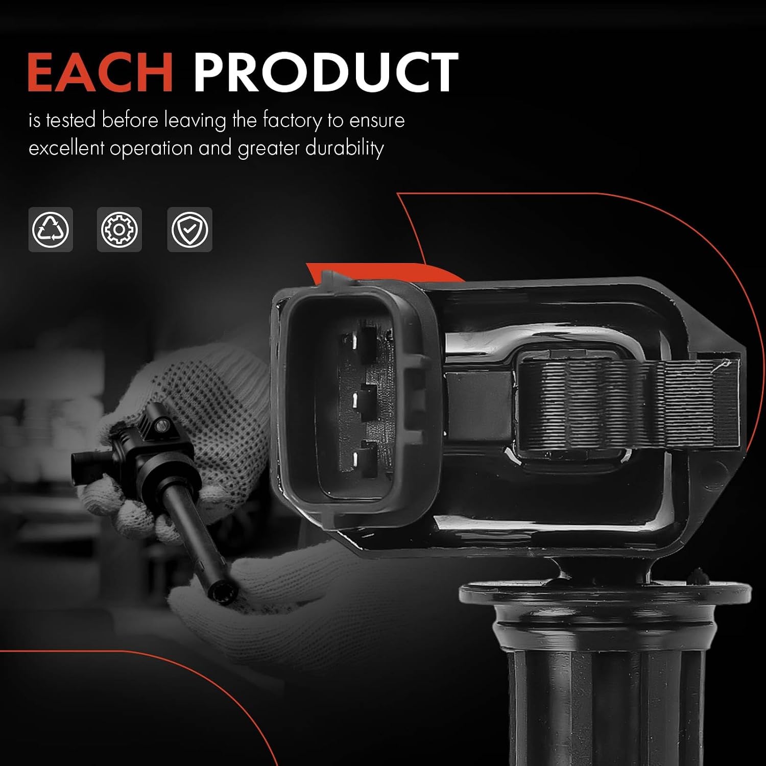 A-Premium Engine Ignition Coil Pack Compatible with Nissan Maxima 1995-1999 & Infiniti I30 1996-1999, V6 3.0L, Front Bank, 3-PC Set