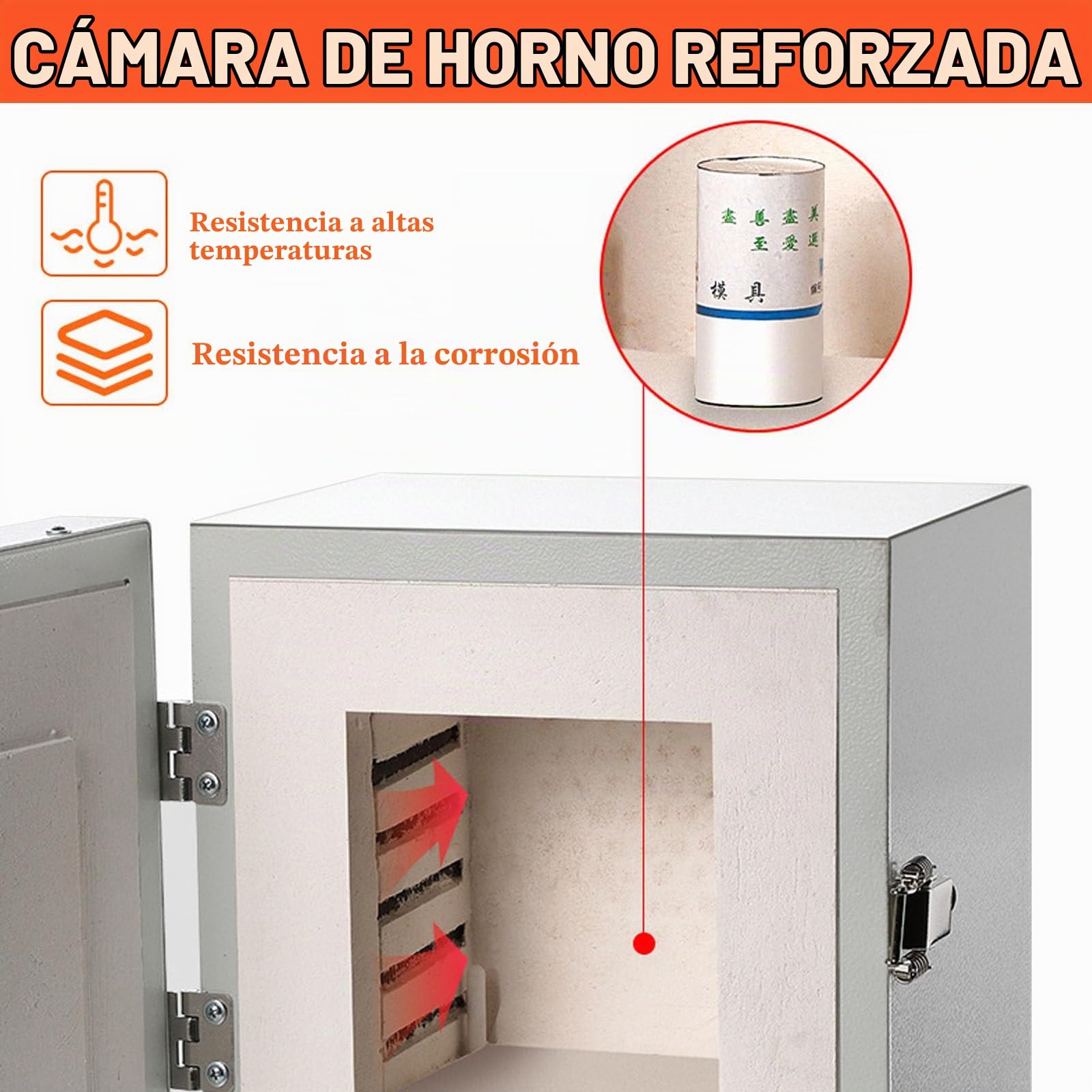 Horno Ceramica para Cerámica/Joyas - Horno Eléctrico para Cerámica 1150°C con Pantalla Digital & Calentamiento 4 Lados - para Estudio Hogar, Pequeñas Series, Desencerado, Recocido
