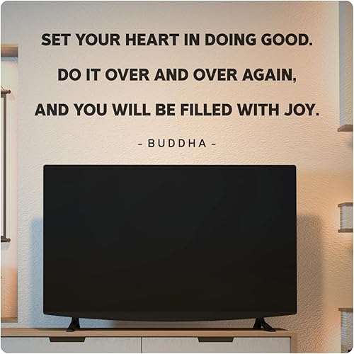 My Vinyl Story Calcomanías de pared de Buda, calcomanías inspiradoras, decoración de atención plena, vinilo de ambiente sereno, decoración de