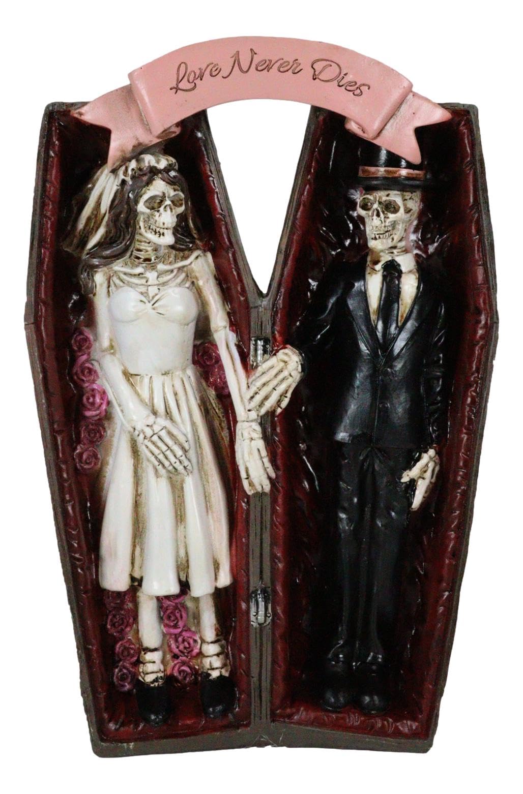 Ebros製 Love Never Dies ウェディングスケルトン カップル Amazon.com: Ebros Gift Love Never Dies Skeleton Wedding Bridal