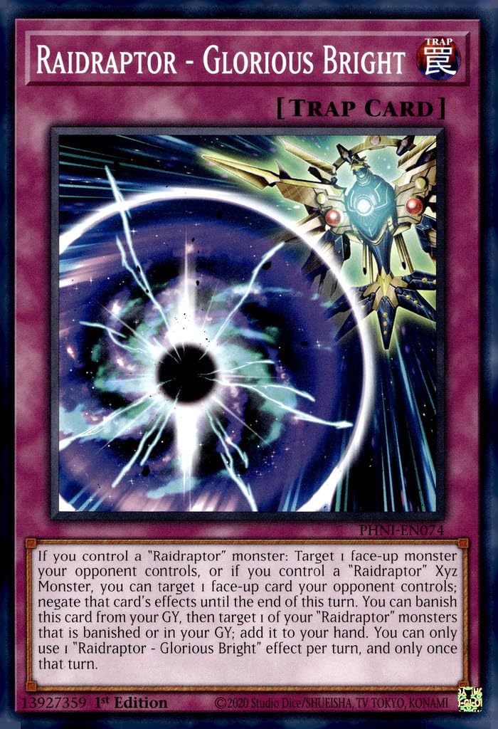 Amazon.com: YU-GI-OH! Raidraptor - Glorious Bright - PHNI