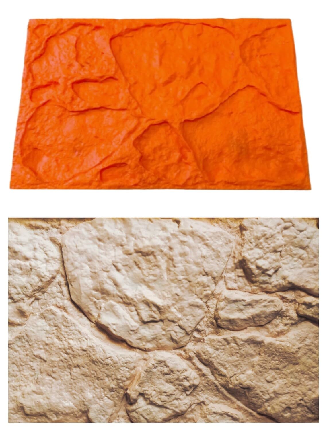 Molde para hormigón impreso tematización textura PIEDRA BOLONIA 59x29,5 cm- VERTICAL Moldes Hormigon Impreso Vertical, Paredes.