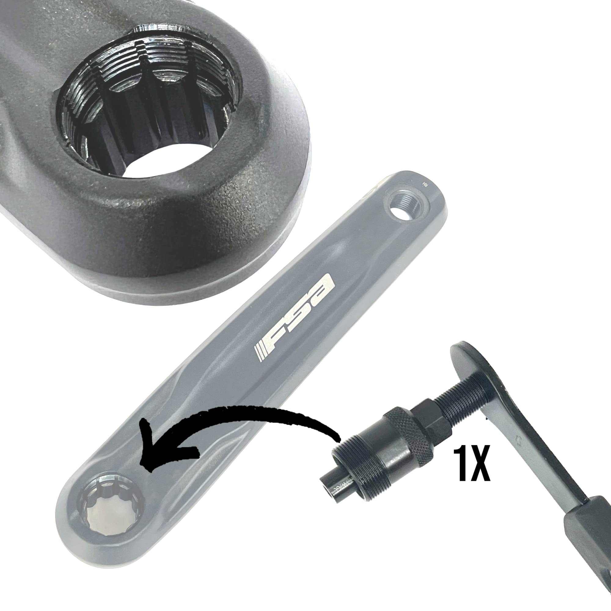 Image secondaire de Extracteur de Manivelle Fantic26 pour Vélo Électrique - Compatible Shimano, Brose, Bosch