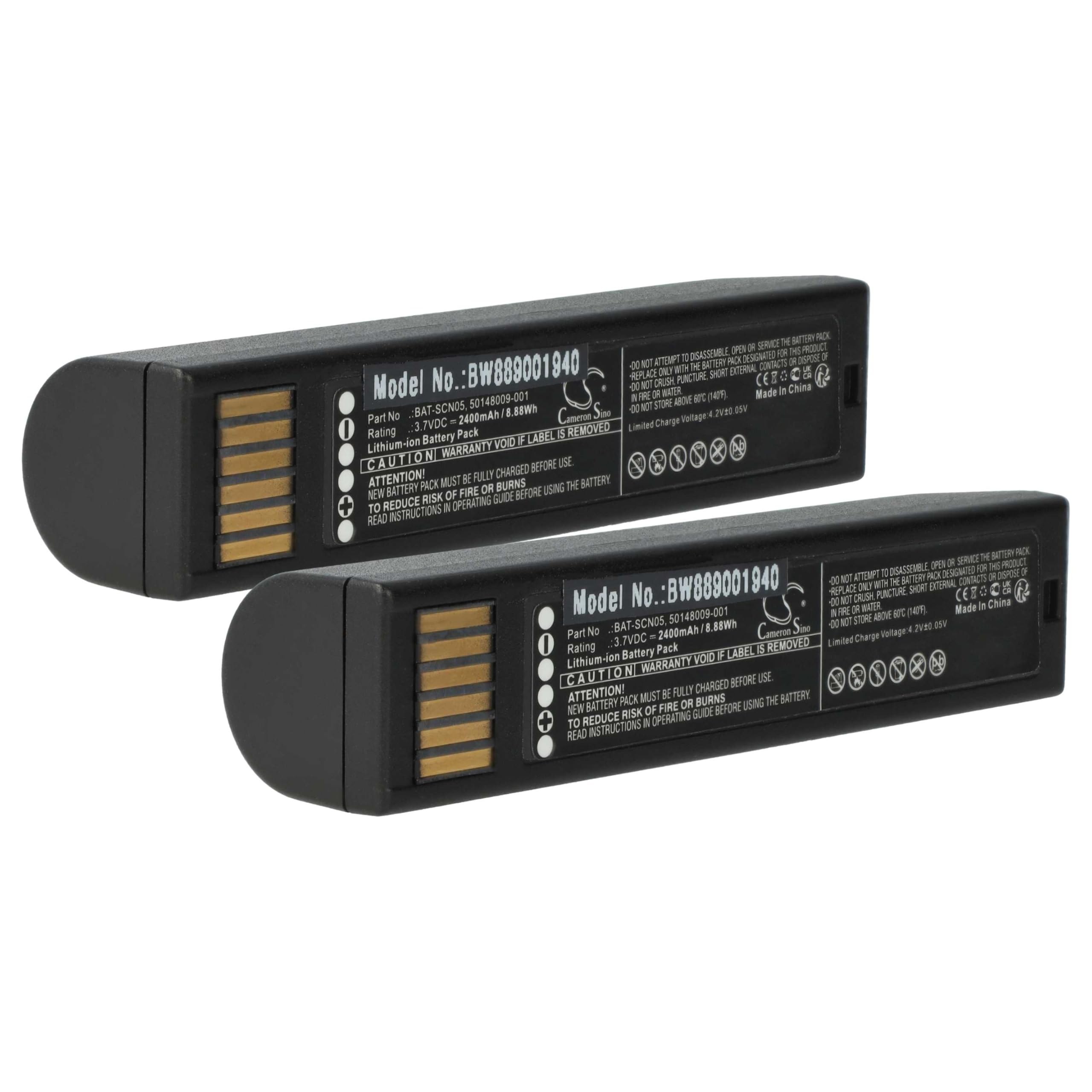 vhbw 2X Akku Ersatz für Honeywell 50148009-001