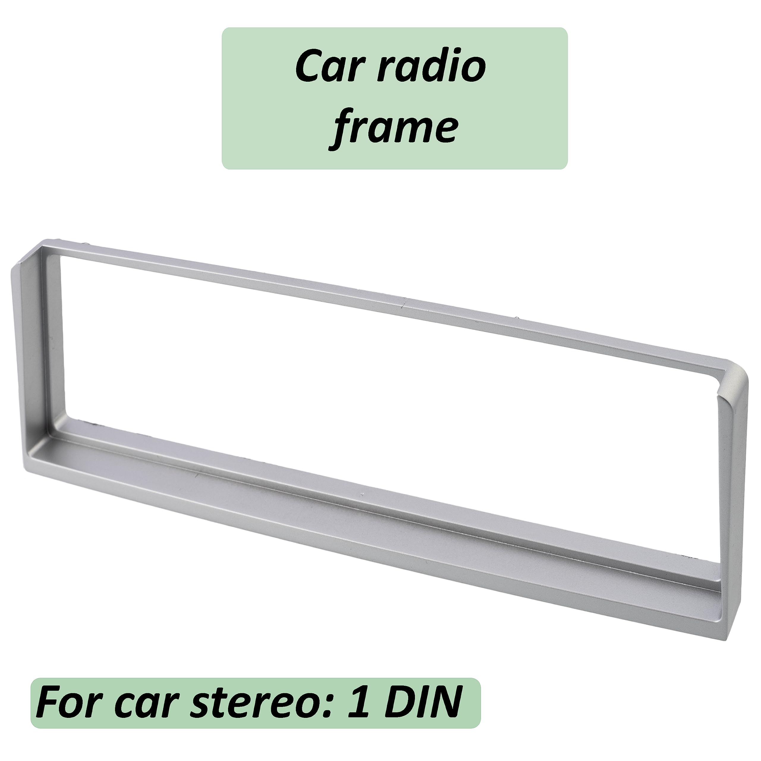 AERZETIX - C11557 - Mascherina telaio adattatore 1 DIN per autoradio - copertura in plastica - compatibile con Alfa Romeo 156 2001+