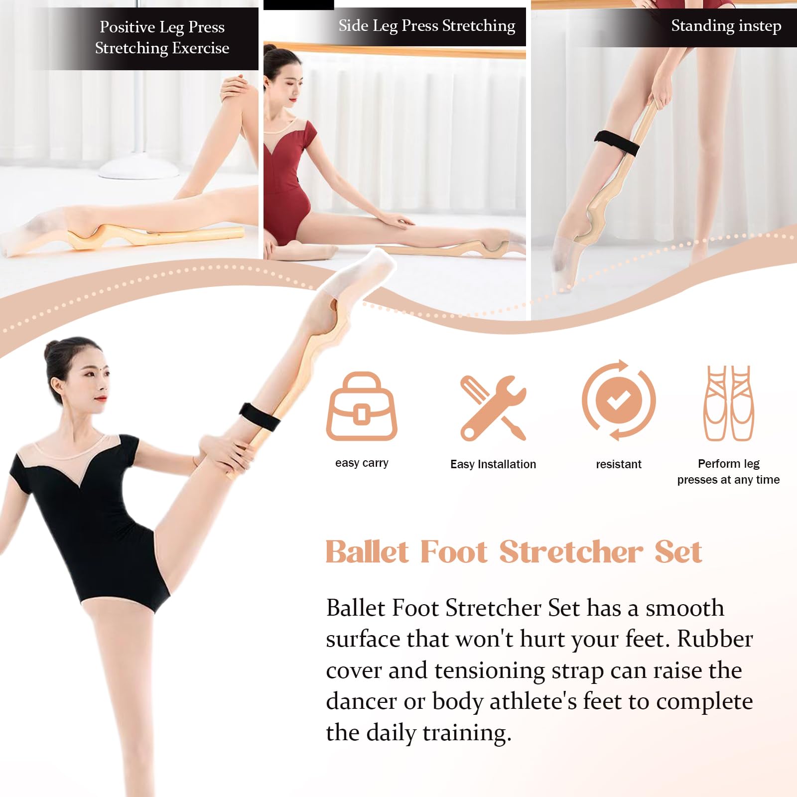 Snapklik.com : Ballet Foot Stretcher Set, Original Dance Foot Stretcher ...