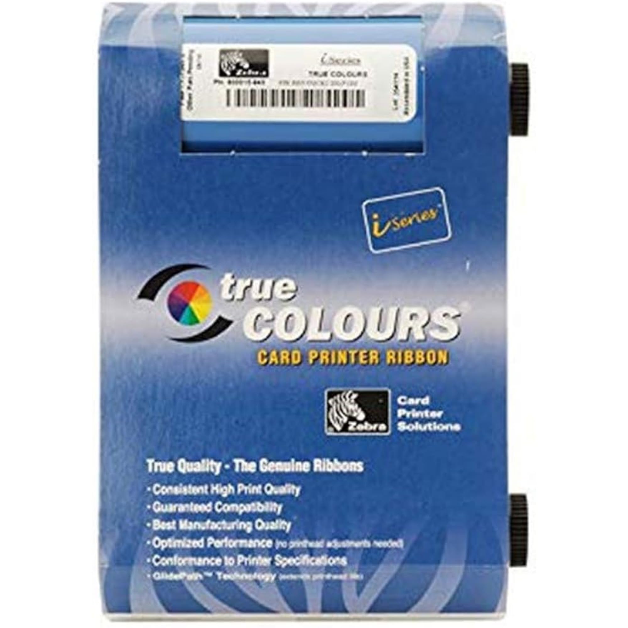 800017-240 Color Ribbon Tape Compatible for Zebra P100i P100M P110i P120i ID Card Printers 800017-240 YMCKO Ribbon 200 Images Genuine