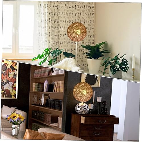 Miniatura 7 de DOITOOL Lámpara de araña para decoración de miniture, mini lámpara colgante, pantalla de papel, pantalla de repuesto, pantalla de campana, pantalla