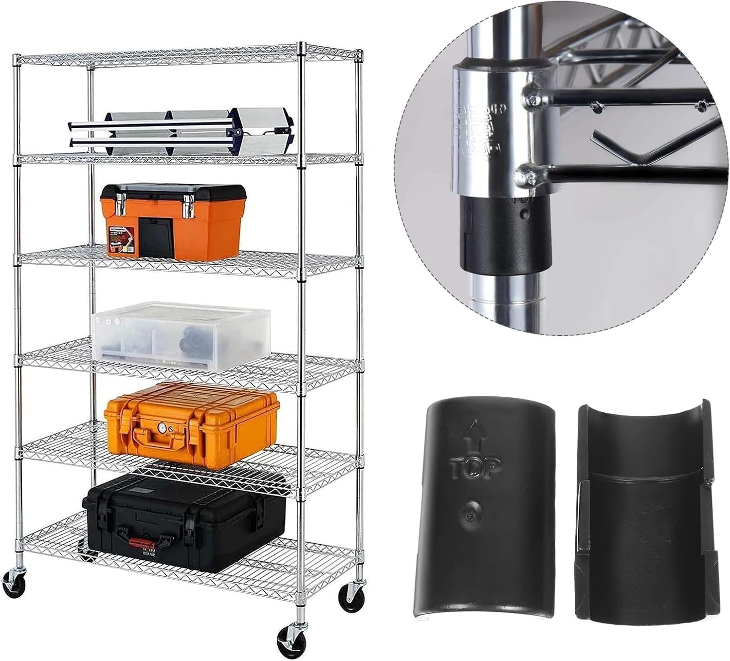 Wire Shelf Clips 250Pairs Wire Shelf Clips Plastic Fixing Clamps Brackets Shelving Accessories Split Sleeves Rack Fasteners Hardware Shelf
