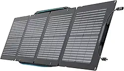 EF ECOFLOW Painel Solar Portátil de 110W, Dobrável com Bolsa de Transporte, Alta Eficiência de 23%, Design à Prova d'Água e Poeira IP68 para Camping, Caravanas ou Quintal