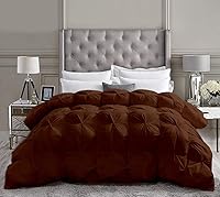 Vista 11 de Edredón de lujo para todas las estaciones, estilo pintuck, 100% algodón orgánico, tamaño Queen de 98 x 98 pulgadas, edredón plisado de 3 piezas