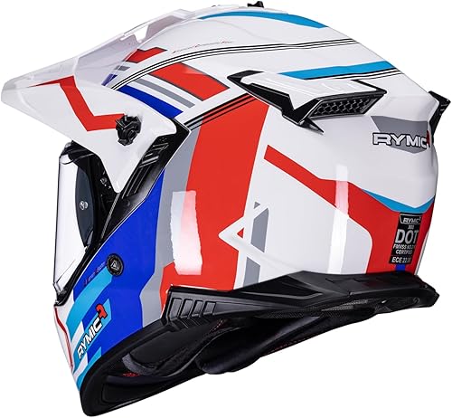 Miniatura 3 de X60 Dual Sport Helmet, Adventure Motorcycle Helmet with Integrated Sun Visor - Off Road Dirt Bike Snowmobile Helmets for Adult DOT & ECE 22.06