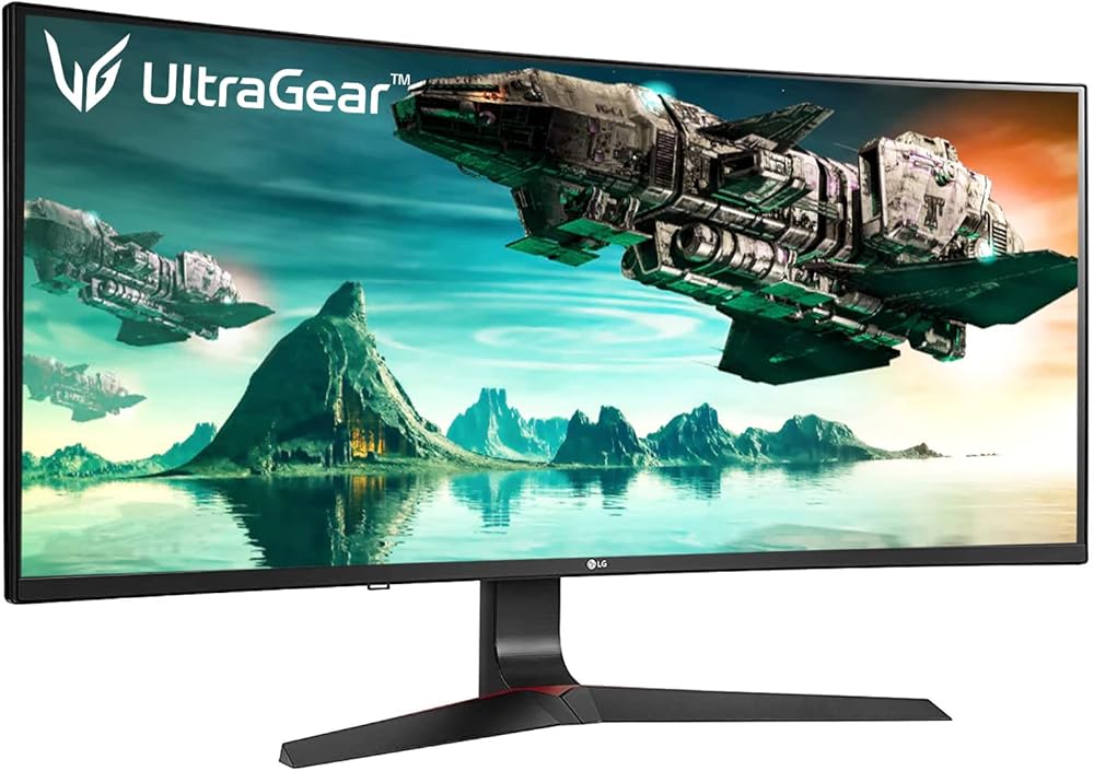 LG 34GL750-B 34 Inch 21: 9 Ultragear Curved Wfhd (2560 X 1080) IPS 144Hz G-SYNC Compatible Gaming Monitor thumbnail 3