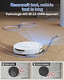 ECOVACS T50 Pro Omni Gen2 Robot Vacuum Cleaner, 21000Pa Enhanced by T30 Pro Omni, Extendable Side Brush and Mop, Automatic Adding Cleaning Solution, Wash in Warm Water 75°C, White - 4