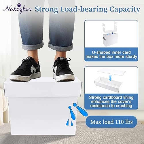 Vista 28 de Caja organizadora de archivos con asa, organizador de archivos para el hogar u oficina (negro)