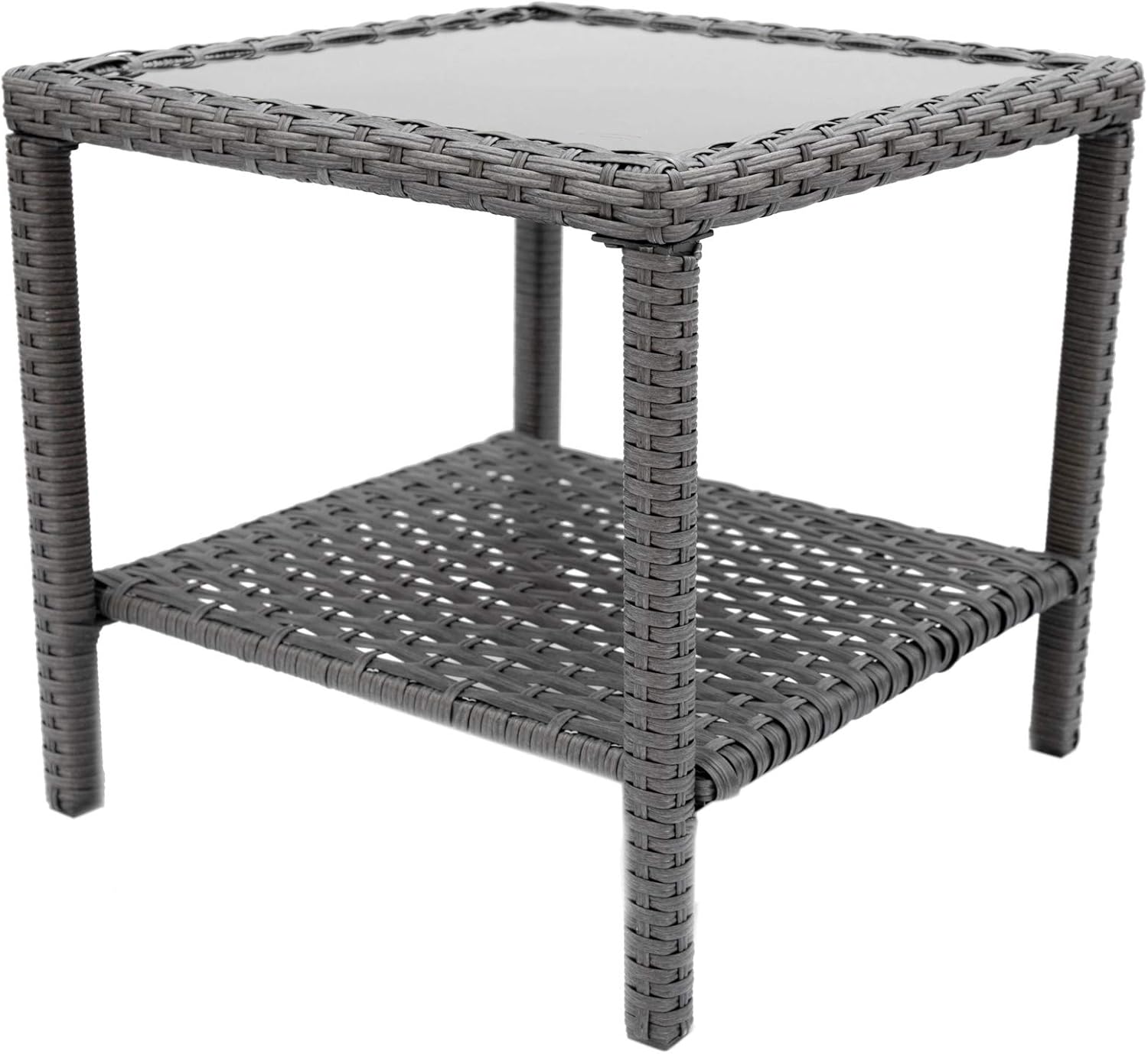 CHopetree Small Outdoor Coffee Side End Table for Outside Patio