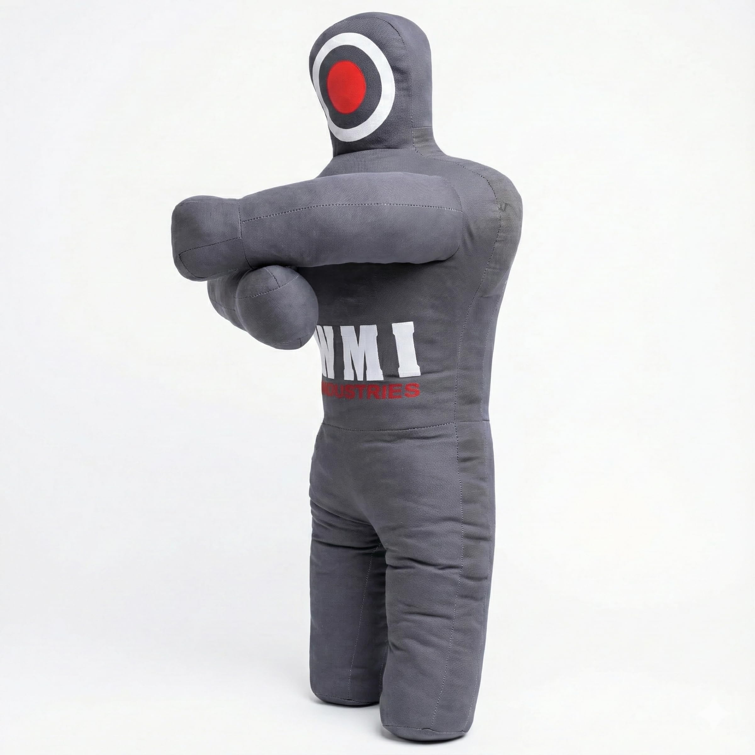 MMA BJJ Schnuller für Kinder, aus strapazierfähigem Segeltuch für Training und Praxis, 101,6 cm Größe, ungefüllt (Grau)