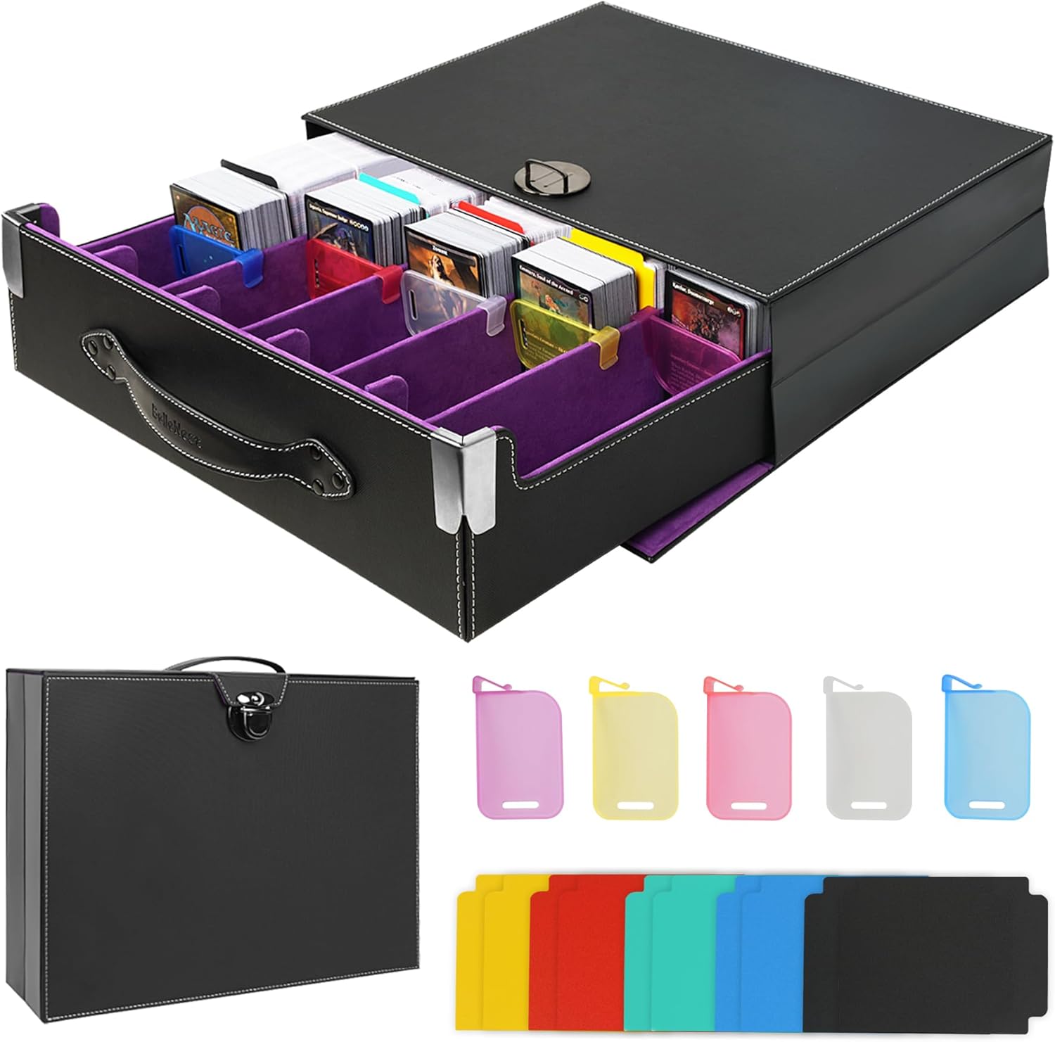 Amazon.com: JOYCE Trading Card Organizer, Collapsible MTG Deck Box, 5 ...