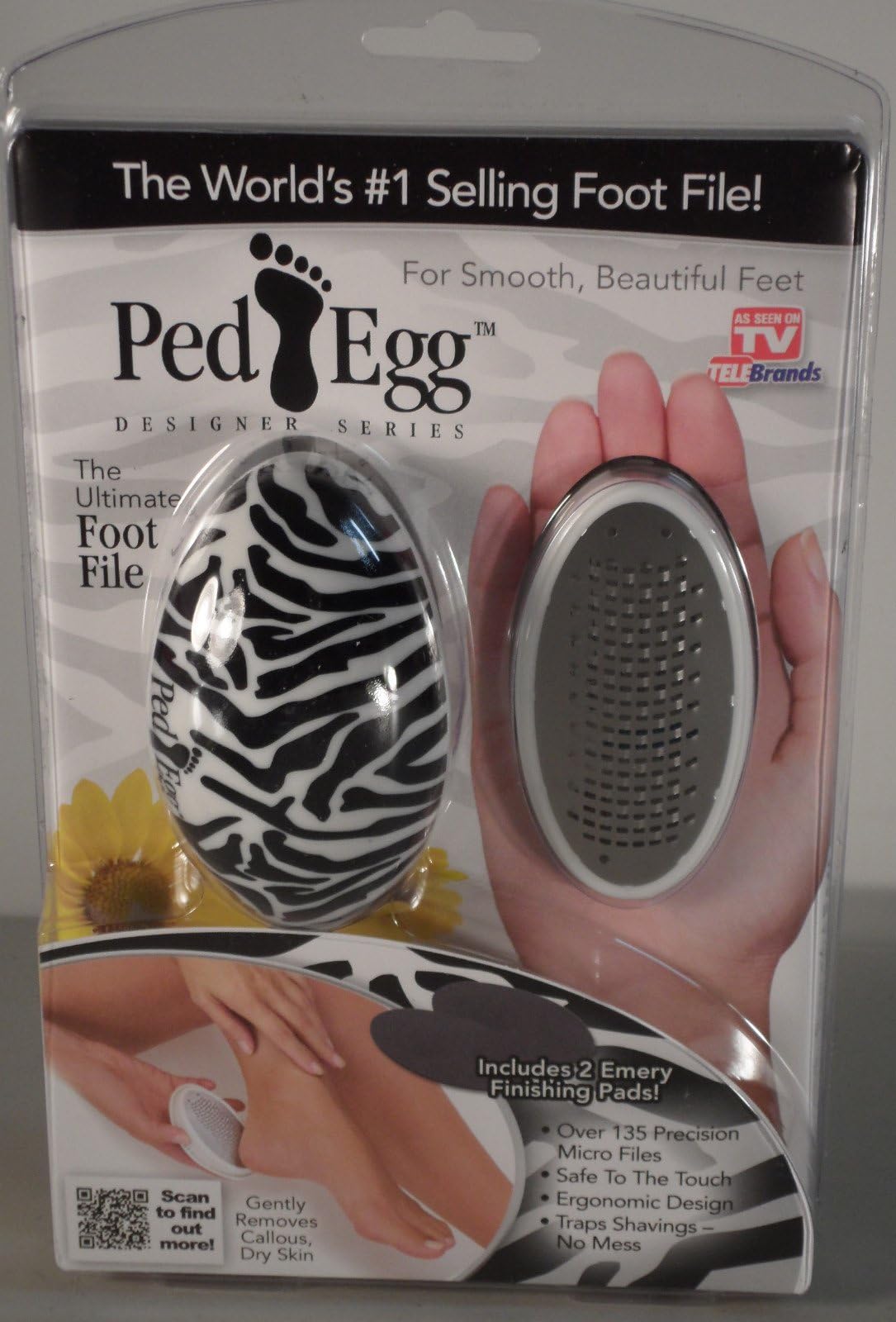 Ped Egg Foot File Callus Shavers Beauty & Personal Care