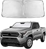 Protector Solar para Parabrisas EcoNour Compatible con Toyota Tacoma 2016-2025 2026 | SR, SR5, TRD Sport, TRD Off-Road, Limited, TRD Pro Visor Solar para Ventana Delantera Cubierta Protectora, Bloqueador UV, Accesorios para Auto 1