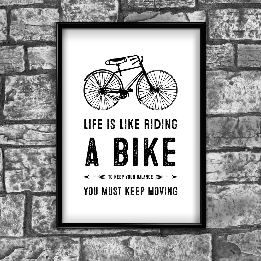 Life Motivational Inspirational Positive Thoughts Quote Poster Print Wall 56 by Inspired Walls®