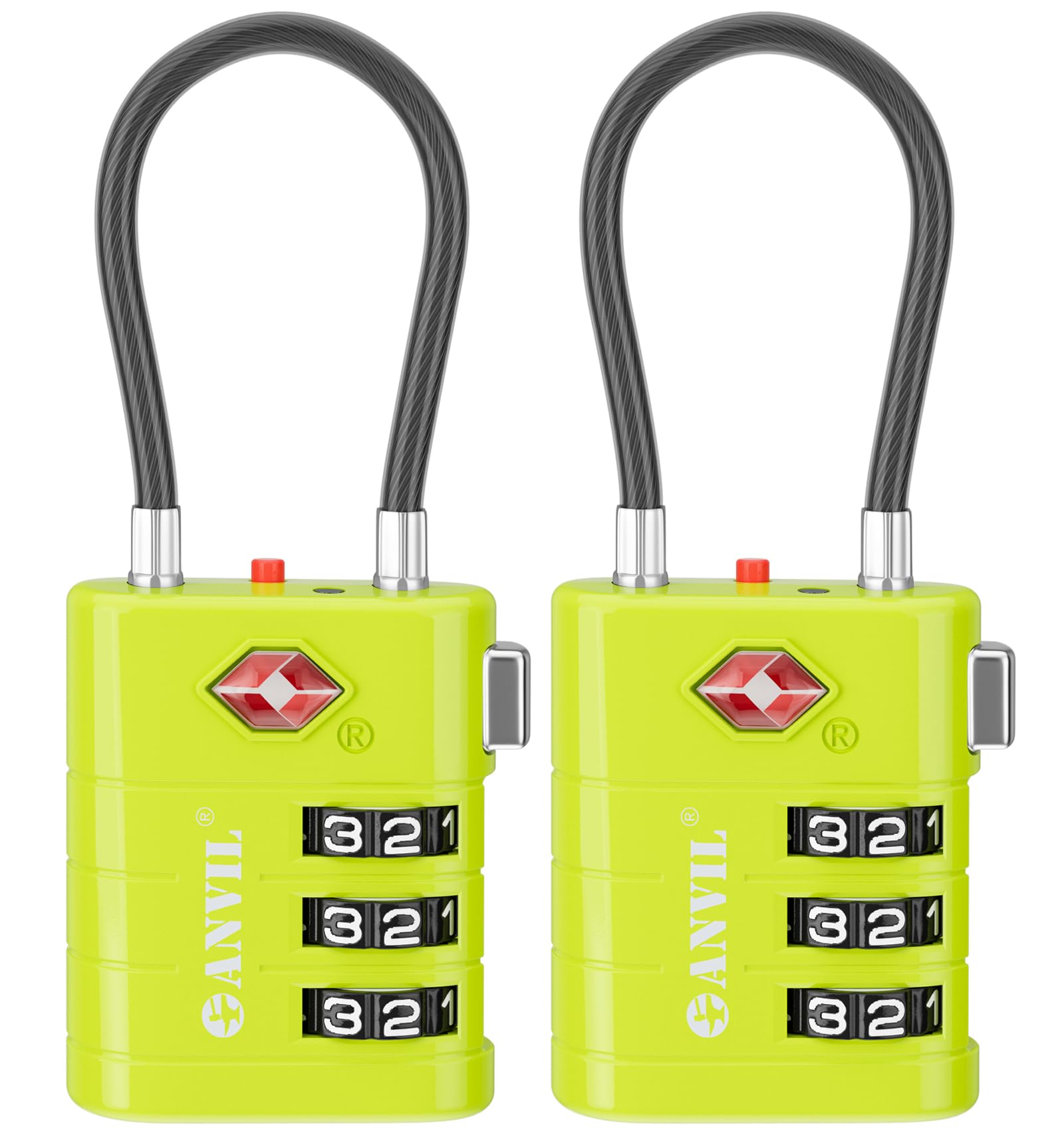 Amazon.com: ANVIL TSA Approved Luggage Locks – High Security