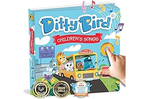 Ditty Bird Musical Books for Toddlers: The Wheels On The Bus