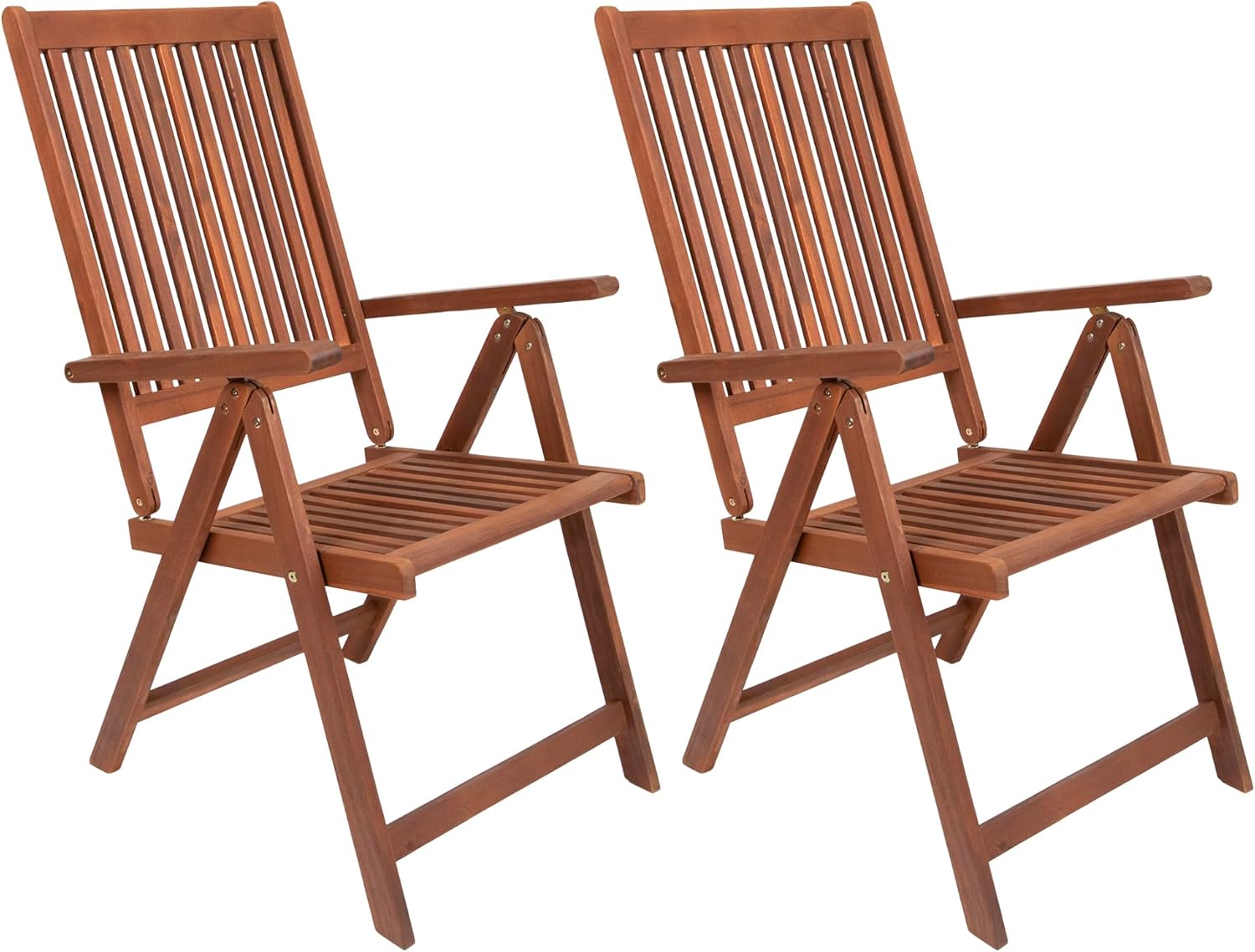 Northlight Set of 2 Acacia Folding Chairs Outdoor Patio Furniture 42"