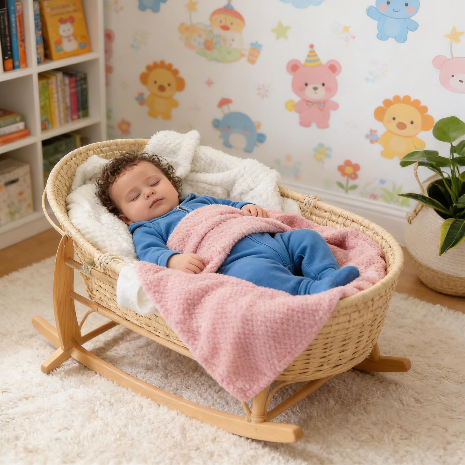 LYCN 6 coperte per neonati, 102 x 76 cm, in morbido pile a nido d'ape, soffici e calde, per bambini, neonati, ragazzi e ragazze (6 colori)