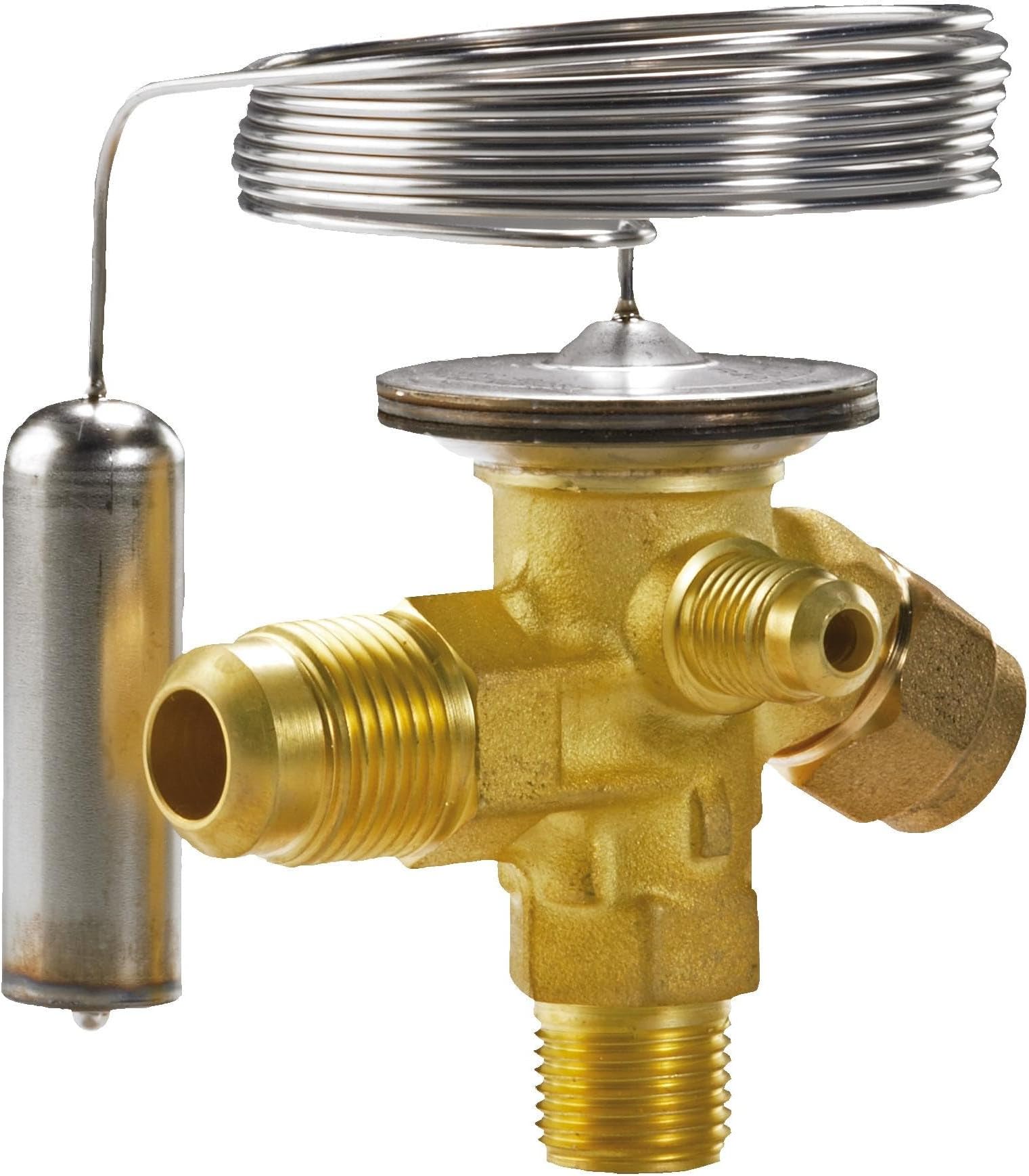 Danfoss 068Z3348 1/5-3TR Expansion Valve Body, TE 2, R134,R513, 3/8x1/2 in, Flare, External Equalized, Single-Flow, -40 to 50 F, Capacity determined by Orifice size Sold Separately, 068Z3543