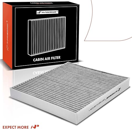 Miniatura 9 de A-Premium Filtro de aire de cabina de 2 piezas con carbón activado, compatible con modelos Audi y Volkswagen - A3, A3 Quattro, Q3, S3, TT Quattro,