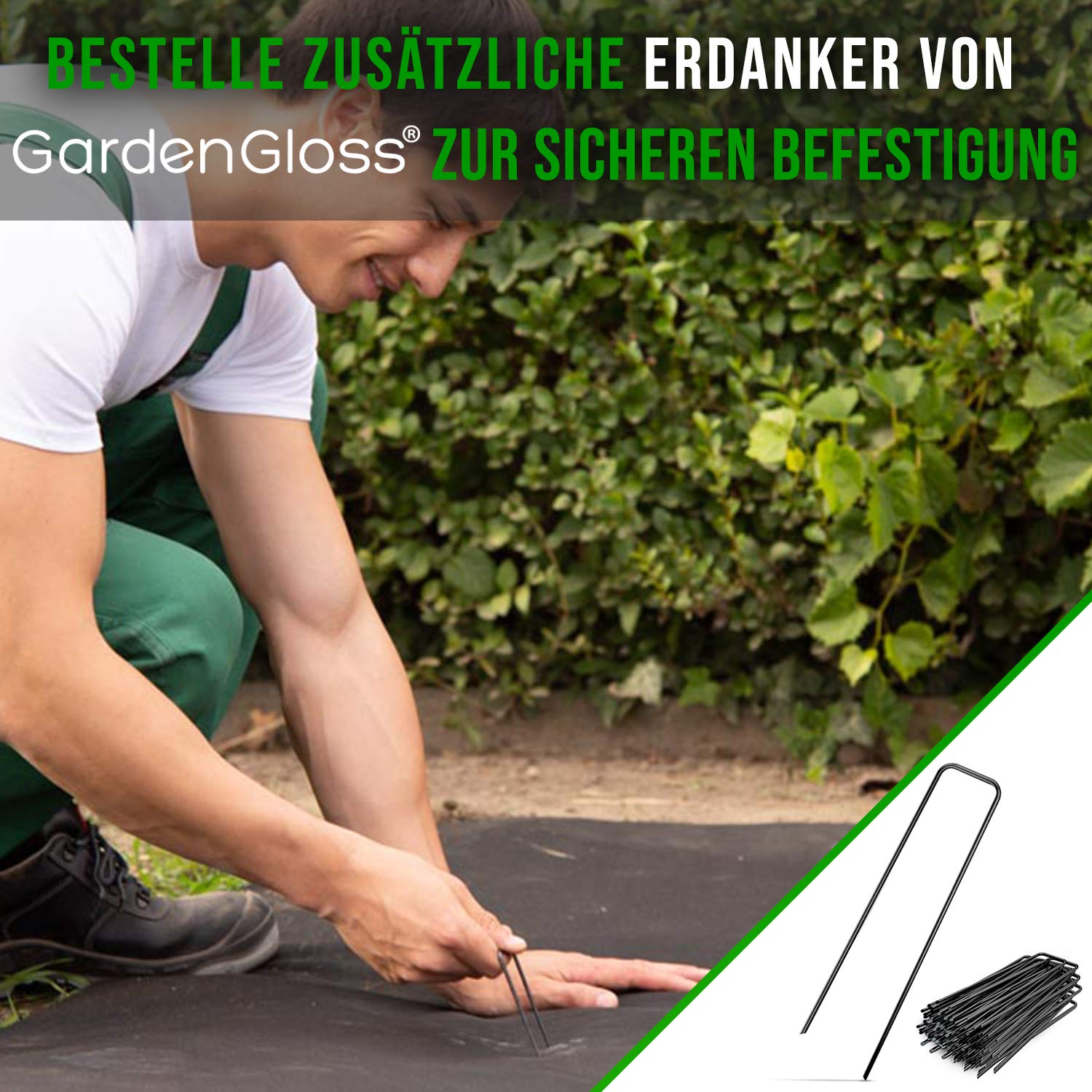 SKYLANTERN Unkrautvlies 130 G/m² 50m X 1m - Dickes Gartenvlies Gegen Unkrautwachstum