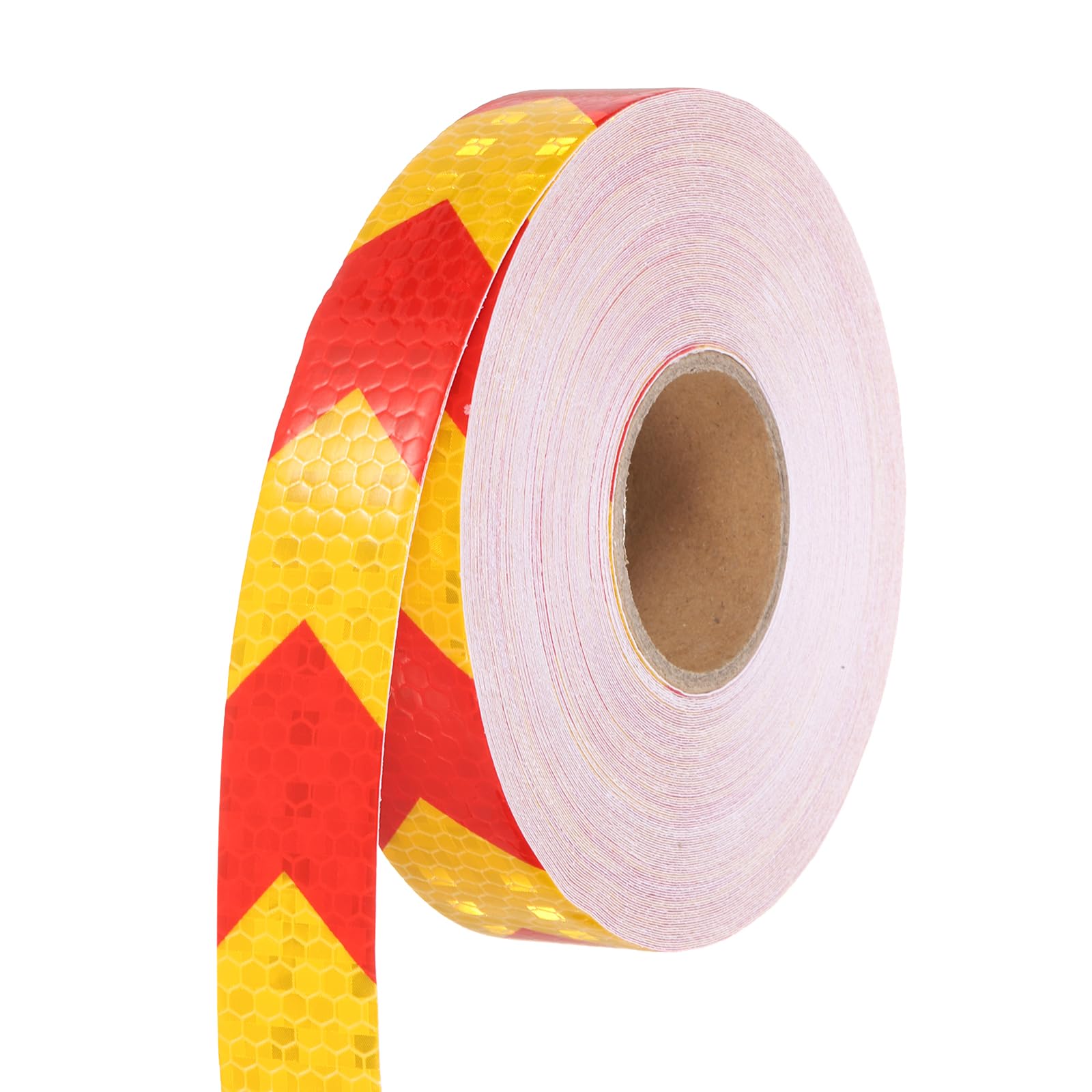 MECCANIXITY Reflective Tape, 1 Inch x 82 ft Self-Adhesive Trailer Reflector Tape Waterproof Warning Safety Sticker Night Reflectors Arrow Tape for