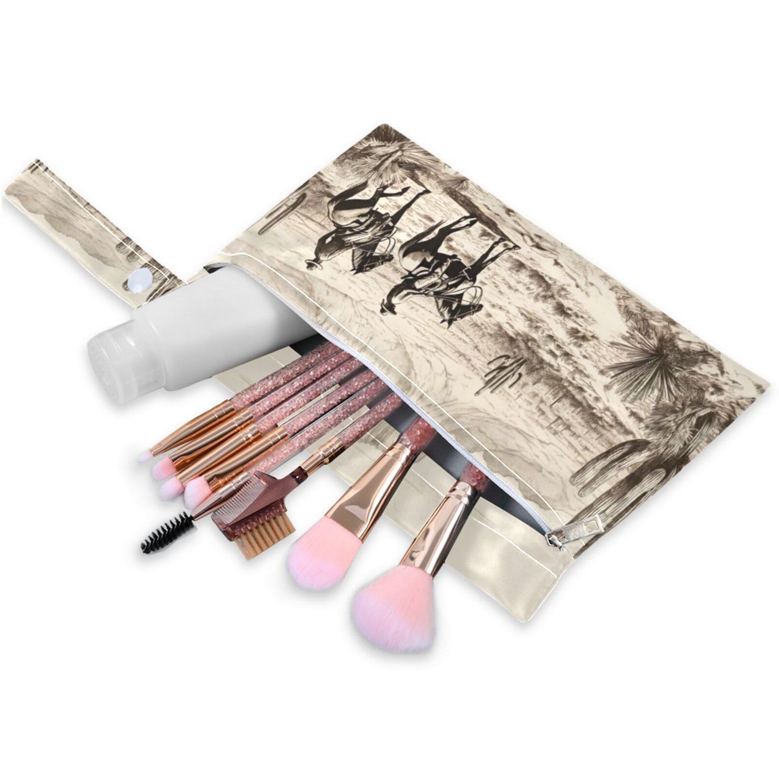 ATTX Western Cowboys Wet Dry Bags 2-Pack - Reusable Cloth Diaper Storage for Travel, Beach & Gym | Multi-Use Waterproof Bags for Swimsuits, Baby Clothes, Sports Gear#245