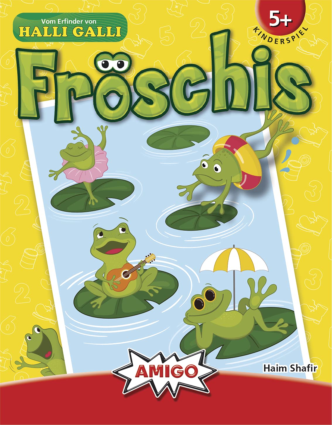 AMIGO 02152 - Froschis, on the recommendation list for children's game of the year 2022, Multicoloured, 9.4 cm x 12.1 cm x 2 cm - Image 2