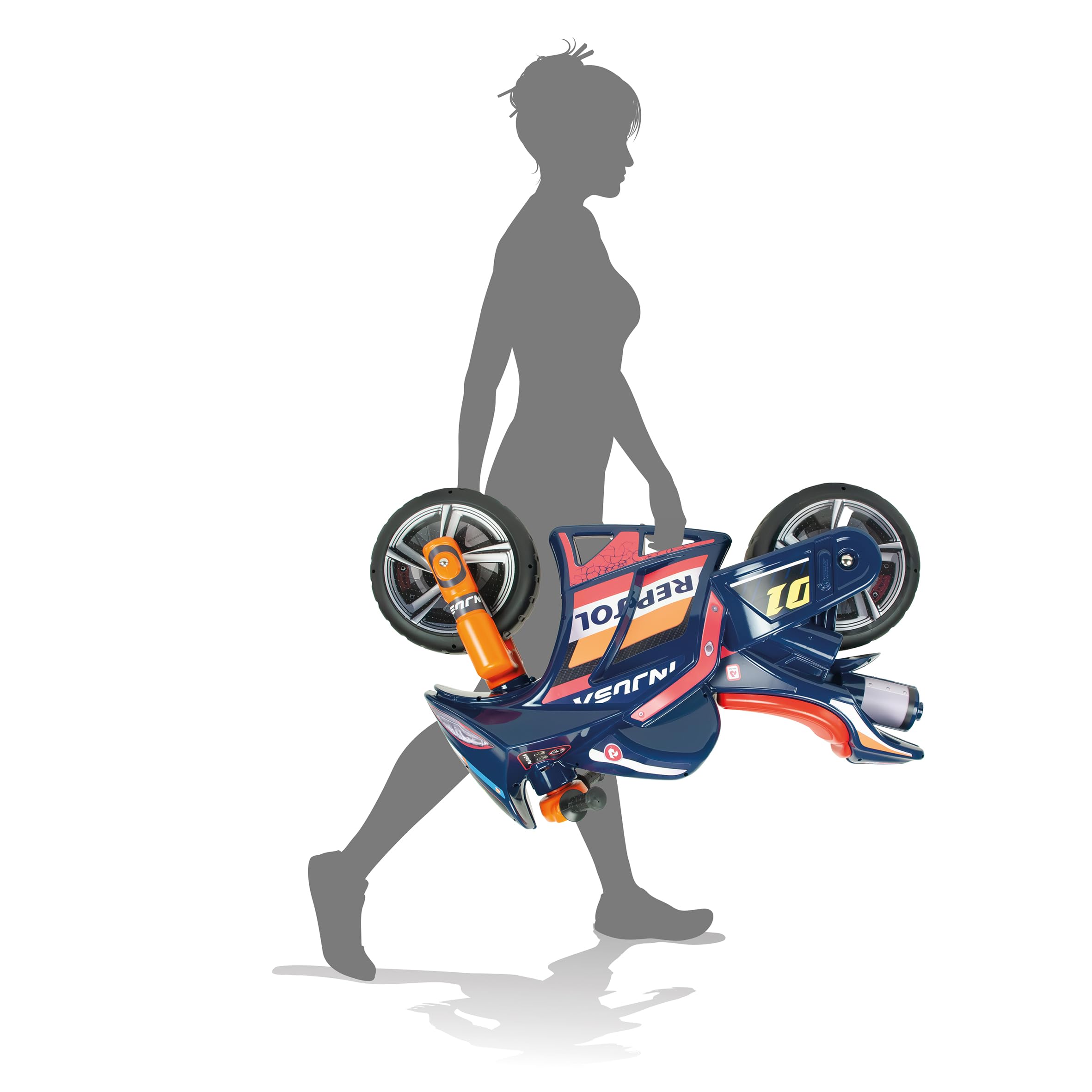 Moto Enfant 4 Ans XL Winner Repsol sans Pédales + Porteur Moto Course Enfant Garçon Fille + Stable + Confort + Guidon Ergonomique + Roues Larges + Fabriqué Europe | INJUSA