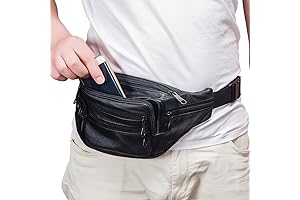 Leather Fanny Pack Travel Waist Bag for Women