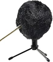 Vista 3 de YOUSHARES Muff peludo para parabrisas – Filtro pop personalizado para micrófono, cubierta de viento para parabrisas Deadcat para mejorar la calidad