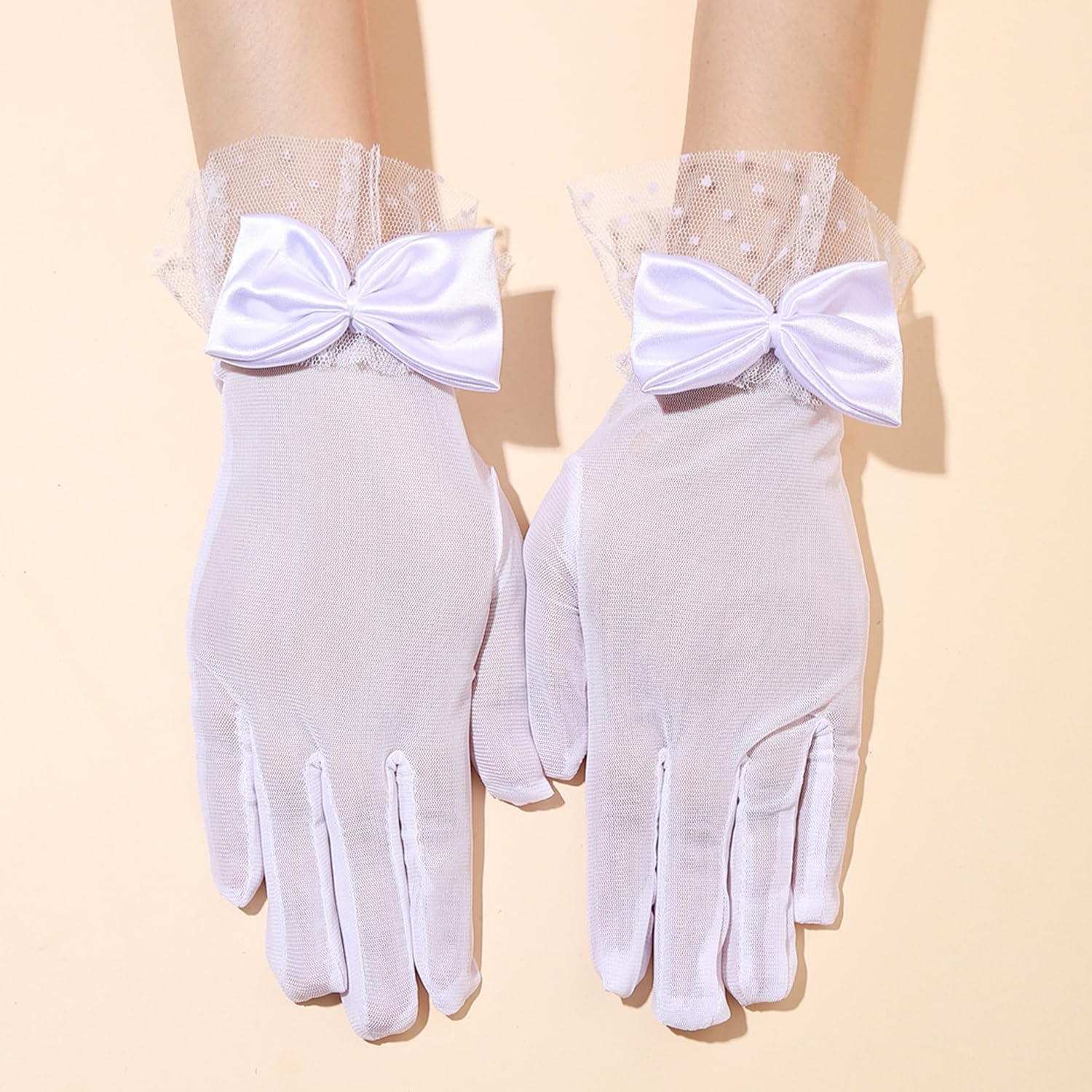 Lace Gloves Women Tea Party Elegant Short Vintage Summer Glove for Dressy Women Wedding Party - Image 2