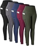 Leggings with Pockets for Women, High Waisted Tummy Control Workout Yoga Pants