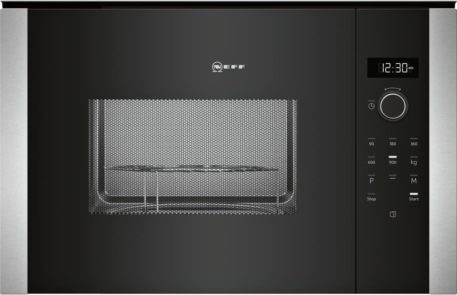 NEFF HLAGD53N0B - Forno a microonde N50 con programmi automatici, quadrante di controllo e pulsanti one-touch, porta a battente con apertura laterale, nero e acciaio inossidabile NEFF HLAGD53N0B - Forno a microonde N50 con programmi automatici, quadrante di controllo e pulsanti one-touch, porta a battente con apertura laterale, nero e acciaio inossidabile