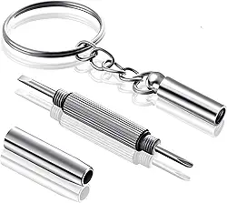 Kit Chaveiro Multifuncional 3 em 1 Mini Chave De Fenda Philips Sextavado Boca pra Pequeno Ajuste Reparo Conserto Óculos Brinquedo Eletrônicos