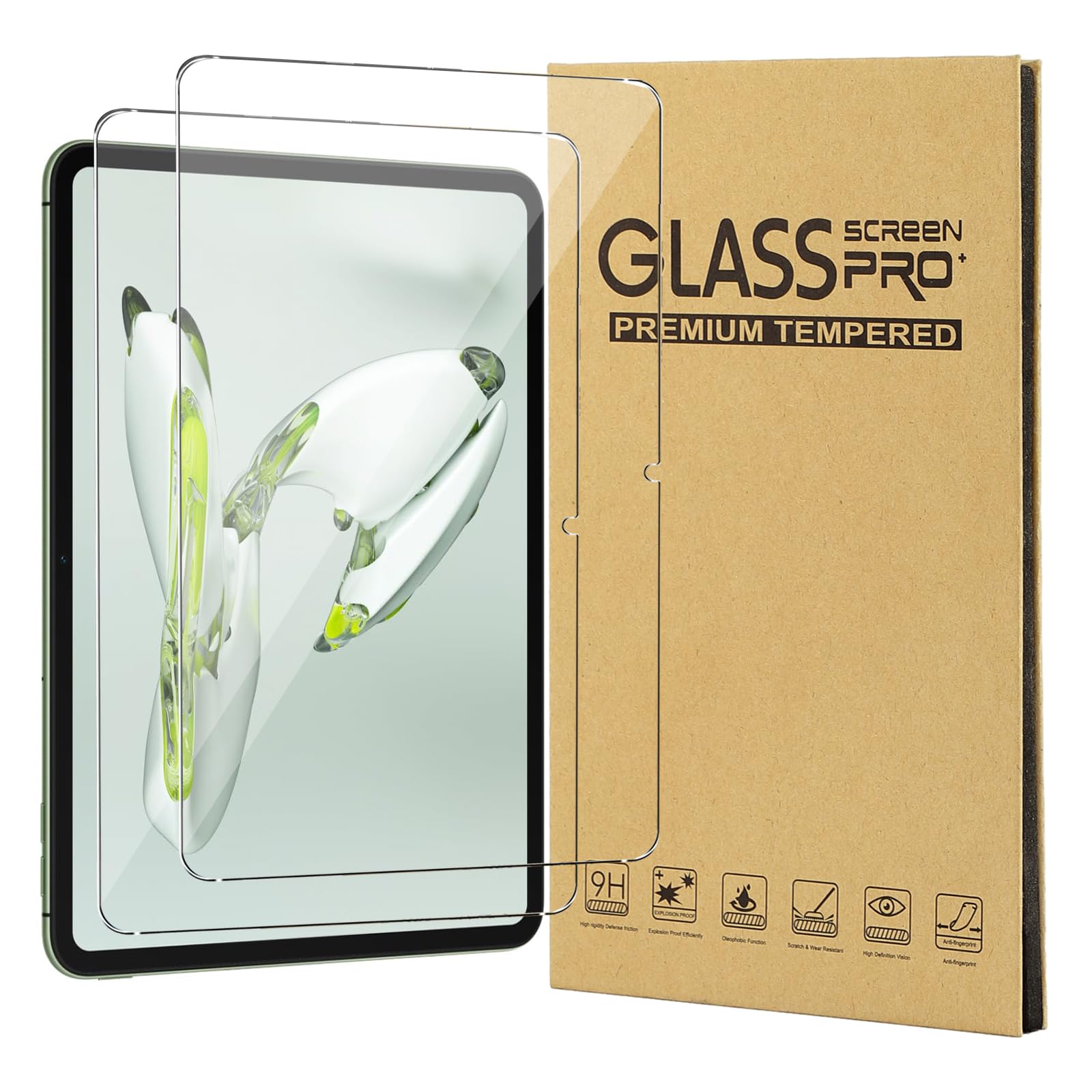 Screen Protector for OnePlus Pad Go/OnePlus Pad 11.35 Inch, Pack of 2, 9H Hardness, Anti-Scratch, Tempered Glass Screen Protector, 2.5D HD Clear, High Sensitivity, Anti-Fingerprint Screen
