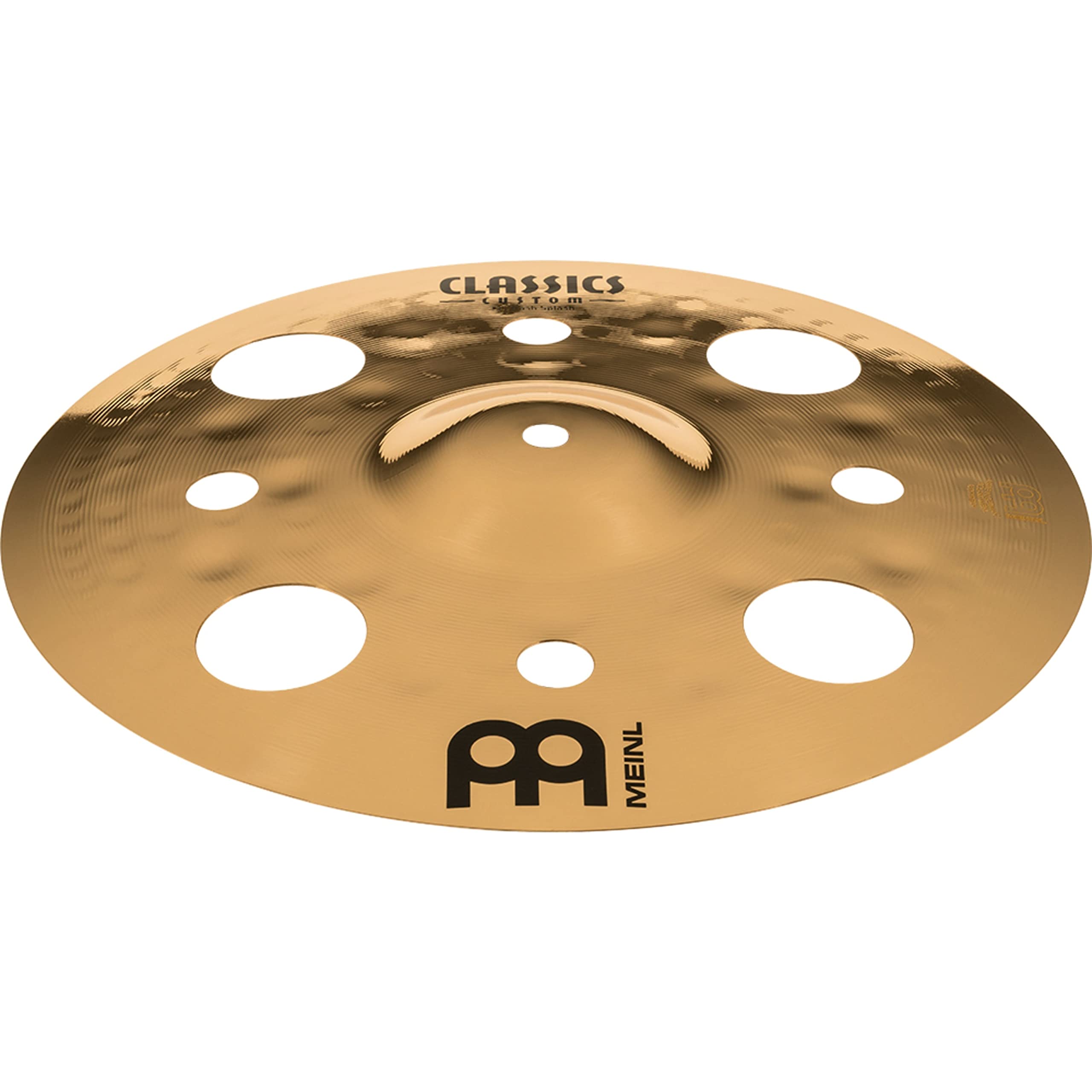 Meinl Cymbals Classics Custom Brilliant Piatto Trash Splash 12 pollici (30,48cm) per Batteria - Bronzo B12, Finitura Brillante, Prodotto in Germania (CC12TRS-B)