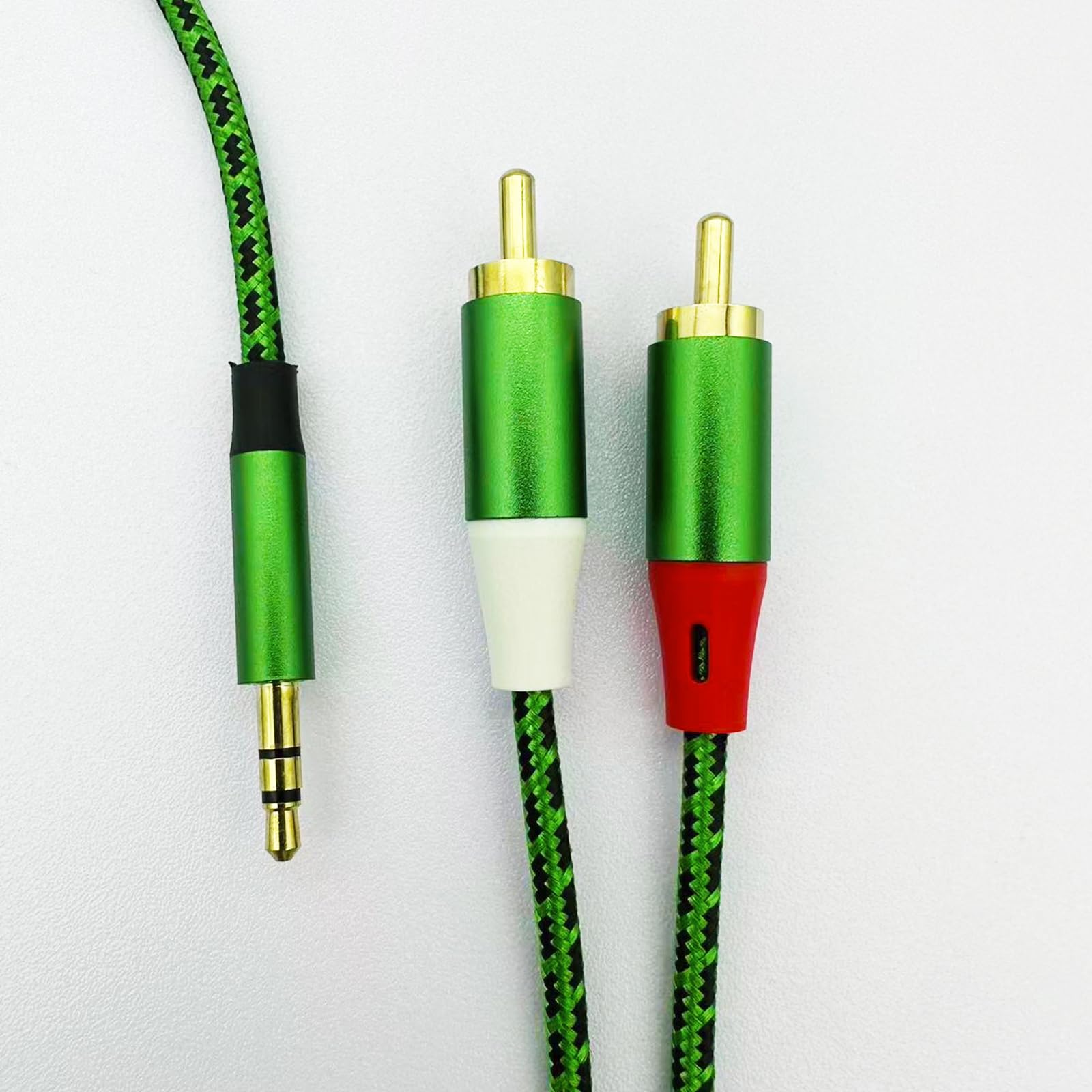 Froggen Green RCA to 3.5mm Audio Cable