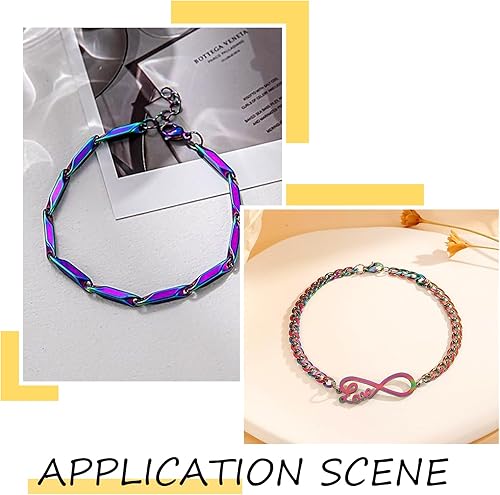 Vista 160 de Pandahall - 100 cierres de pinza de langosta de acero inoxidable, joyería de oro real de 24 quilates, cierre de langosta de 2 colores, cierre