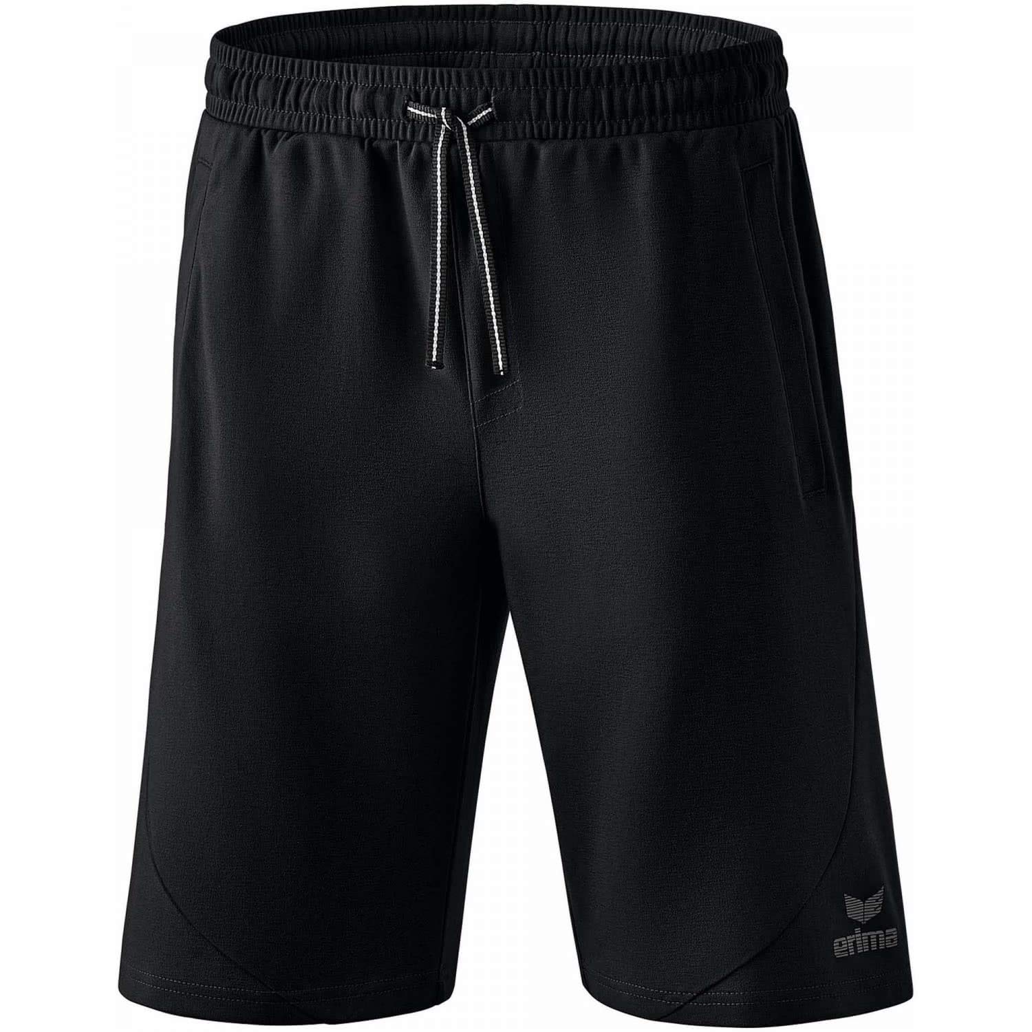 Erima Men's Essential Team Sweat Shorts, Black, XXL